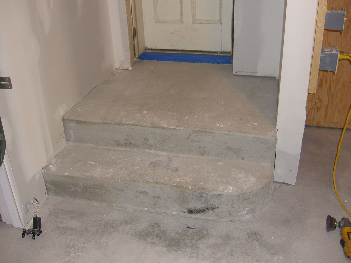 New construction concrete prep