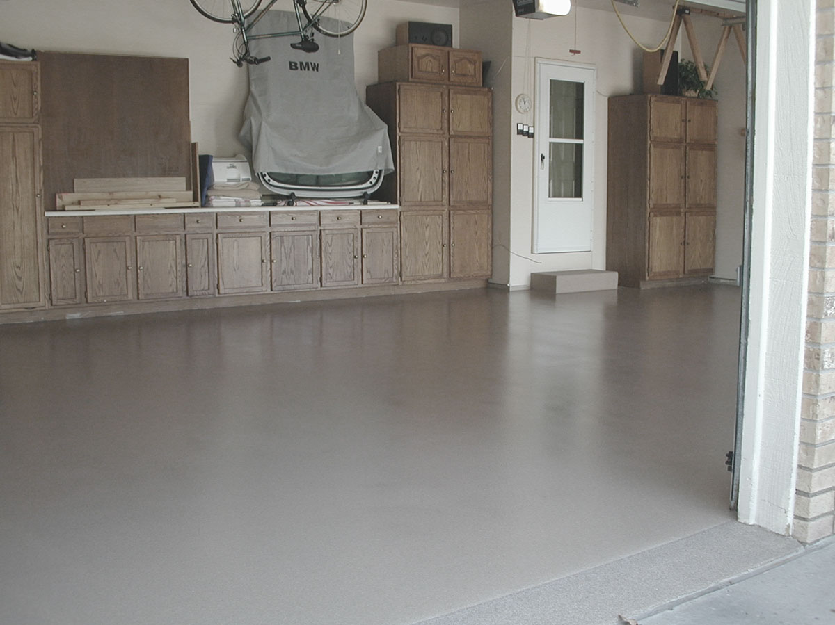 Finished Poly-Quartz floor coating